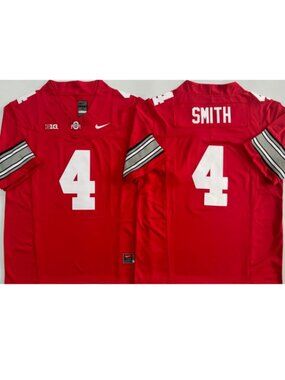 Jeremiah Smith Vapor Jersey Stitched Scarlet Red
